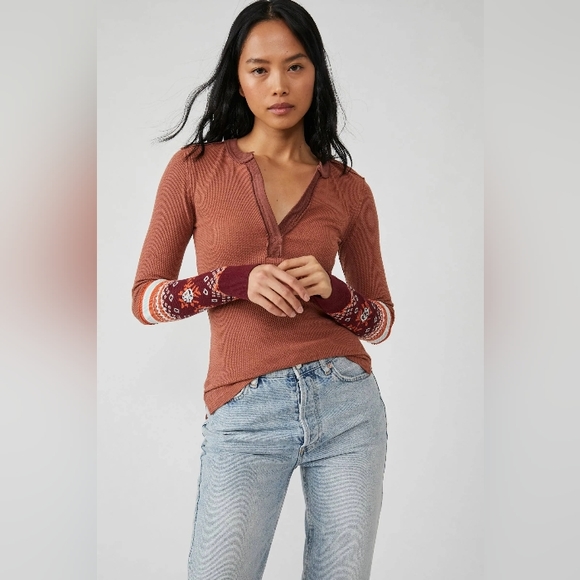 We the Free Mikah Layering Cuff Knit Top - Picture 2 of 5